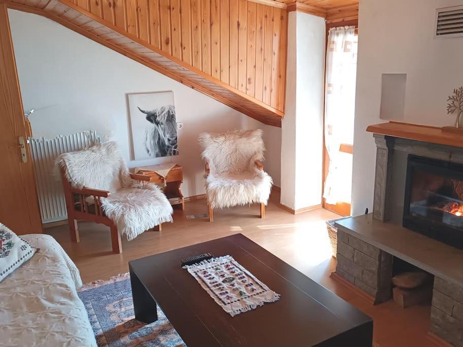 Cozy Loft With Fireplace & View Metsovo Exterior foto